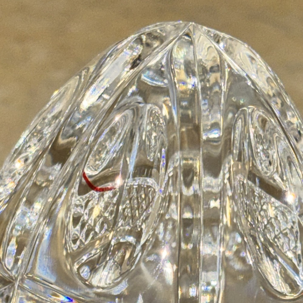 Vintage Waterford Crystal Annual Egg 1997 8th Edition On Silver Plated Stand - Picture 5 of 16